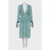 Dress with a branded monogram and tag