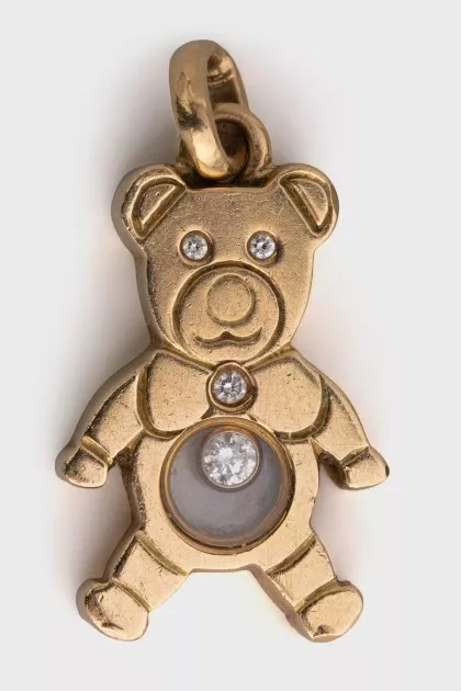Golden Teddybear pendant