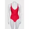 One-piece red swimsuit
