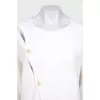 White cardigan with asymmetrical fastening
