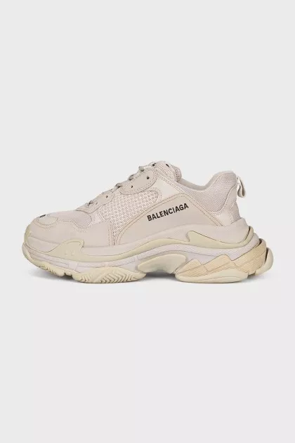 Beige Triple S sneakers