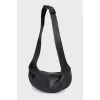 Leather shoulder bag