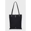 Textile shopper with rhinestones