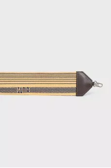 Yellow textile bag strap