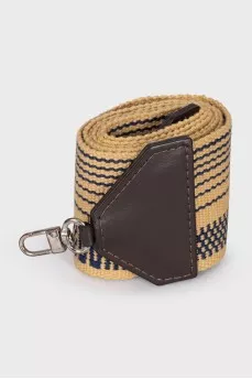 Yellow textile bag strap