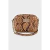 Brown animal print bag