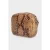 Brown animal print bag