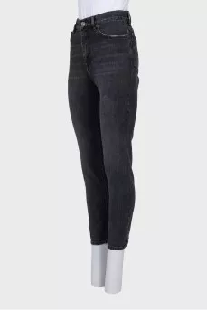 Tapered fit jeans in gray