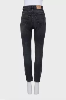 Tapered fit jeans in gray