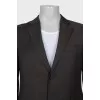 Men's brown button-down jacket