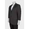 Men's brown button-down jacket