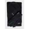 Black knitted set