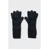 Black knitted set