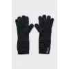 Black knitted set