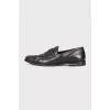 Men's brown leather loafers