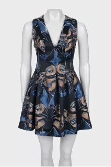 Printed cocktail dress