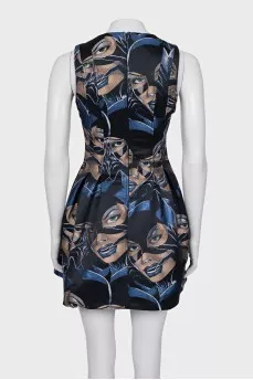 Printed cocktail dress