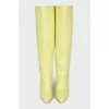 Green leather boots