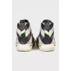 Men's sneakers in a checkered print