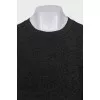 Jumper with transparent puff sleeves