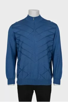 Men's cashmere and silk pullover