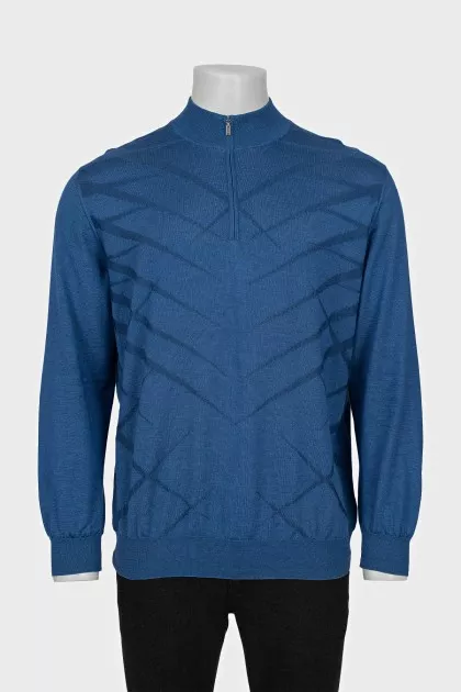 Men's cashmere and silk pullover