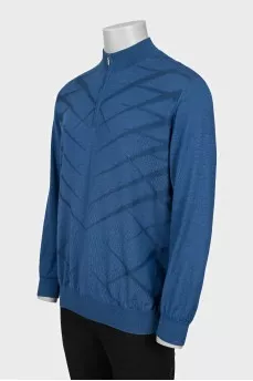 Men's cashmere and silk pullover