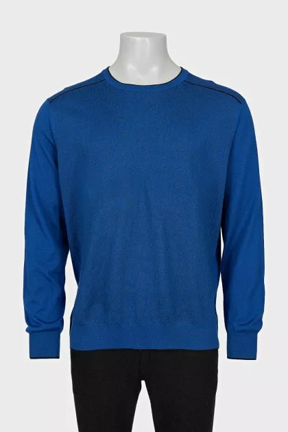 Men's loose cashmere and silk jumper