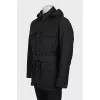 Men's wool jacket with patch pockets