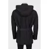 Men's wool jacket with patch pockets