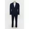 Suit blue men's striped