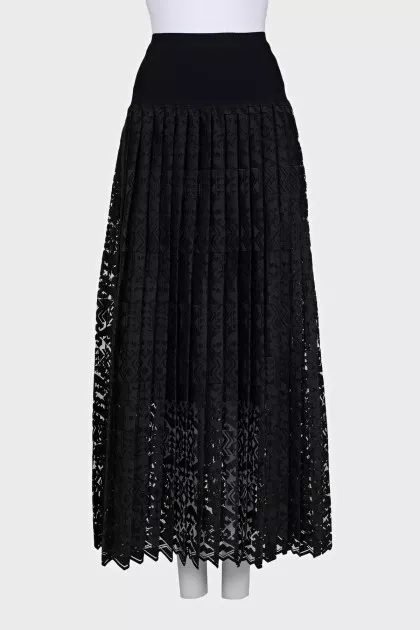 Black maxi skirt with tag