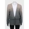 Tapered gradient cardigan