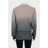 Tapered gradient cardigan