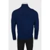 Men's blue wool pullover