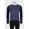 Men's blue sweater with logo