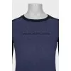 Men's blue sweater with logo
