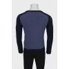 Men's blue sweater with logo
