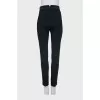 Tapered trousers with black stripes