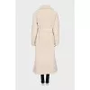 Double-breasted teddy coat