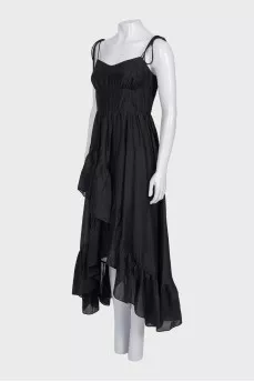 Black sundress with ruffles