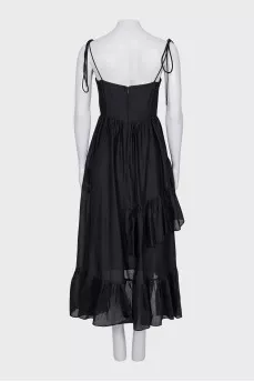 Black sundress with ruffles