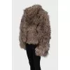 Short fur coat with long pile
