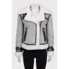 Gray sheepskin coat