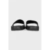 Leather printed flip-flops