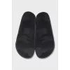 Leather printed flip-flops