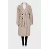 Alpaca and wool coat