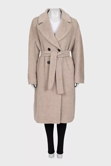 Alpaca and wool coat