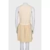 Vintage beige dress with ruffles
