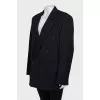 Men's double-breasted wool jacket